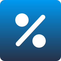 Prozentbasierte erweiterte Preise Icon